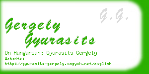 gergely gyurasits business card